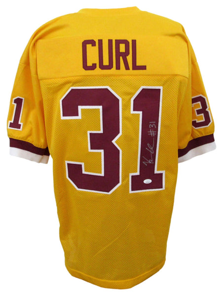Kamren Curl Signed/Autographed Gold Washington Football Jersey JSA 208175