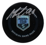 Marcus Johansson Signed Seattle Kraken NHL Inaugural Season Hockey Puck Fanatics