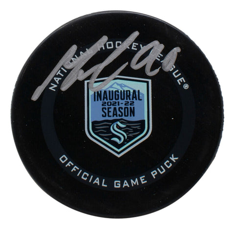 Marcus Johansson Signed Seattle Kraken NHL Inaugural Season Hockey Puck Fanatics