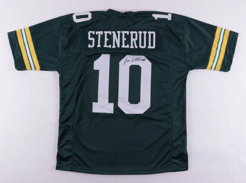 Jan Stenerud Signed Packers Jersey (PSA COA) Green Bay Kicker (1980-1983) H O F