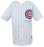 Andre Dawson Signed Cubs White Majestic Replica Baseball Jersey w/HOF - (SS COA)