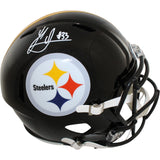 Jack Sawyer Autographed Pittsburgh Steelers F/S Helmet Beckett Witness 51625