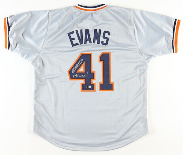 Darrell Evans Signed Detroit Tigers Jersey (Beckett) 1984 W.S. Champs 1B, 3B, DH