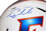 Tim Tebow Autographed Florida Gators 2015 White Authentic Helmet BAS 40040
