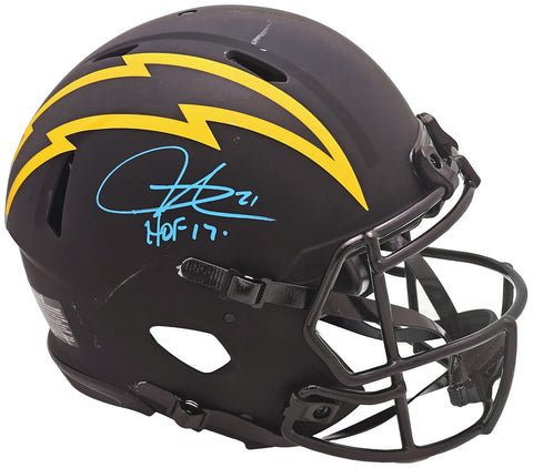 LADAINIAN TOMLINSON AUTOGRAPHED CHARGERS ECLIPSE FULL SIZE AUTH HELMET BECKETT