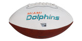 Raheem Mostert Signed Miami Dolphins Logo Football (Fanatics) 2023 Feature Back