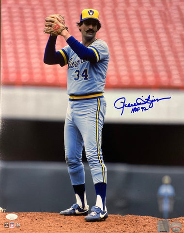 Brewers ROLLIE FINGERS Signed 16x20 AUTO Photo #8 AUTO ~ HOF - CY - MVP - JSA