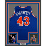 Framed Autographed/Signed Brad Daugherty 35x39 Cleveland Jersey JSA COA