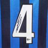 Javier Zanetti Signed Inter Milan Home Soccer Jersey #4 with Beckett COA