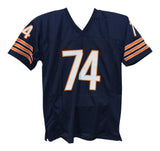 Jimbo Covert Autographed/Signed Pro Style Blue XL Jersey HOF Tristar 39506