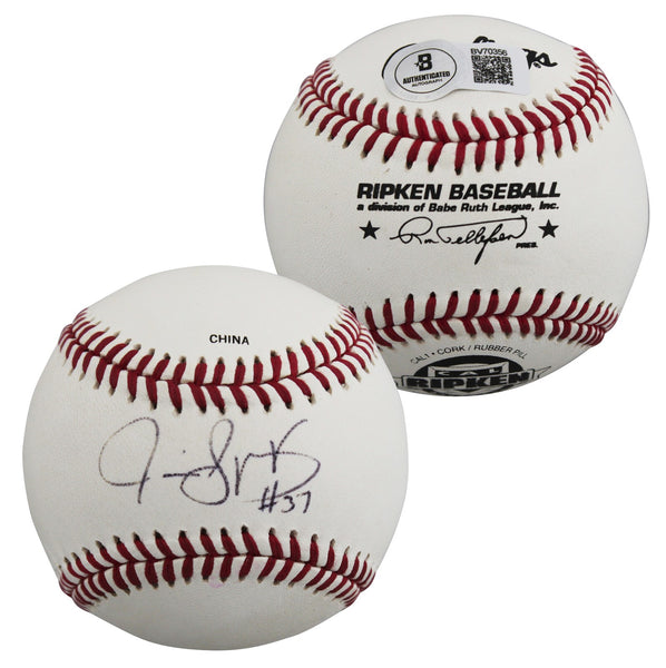 D-Backs Junior Spivey Authentic Signed Rawlings Ripken Baseball BAS #BV70356