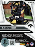 Kaleb Johnson Signed Hawkeyes 25 Panini Prizm Red Ice #38 Card Beckett 56980