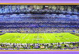 Framed 12x36 Panoramic Photo Washington Huskies 2024 National Championship Game