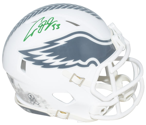 COOPER DEJEAN SIGNED PHILADELPHIA EAGLES SALUTE TO SERVICE MINI HELMET FANATICS