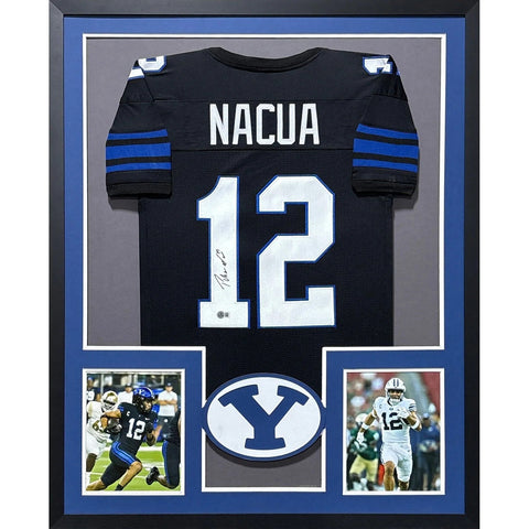 Puka Nacua Autographed Signed Framed BYU Rams Brigham Young Jersey BECKETT