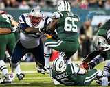 Vince Wilfork Patriots Signed Butt Fumble Jets Inscribed 16x20 Patriots Alumni
