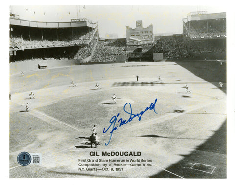 Gil McDougald Autographed New York Yankees 8x10 Photo Beckett 45251