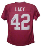 Eddie Lacy Autographed/Signed College Style XL Red Jersey JSA 12023