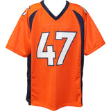 John Lynch Autographed/Signed Pro Style Orange XL Jersey Beckett Witness 51440