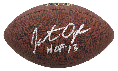 Jonathan Ogden Signed Wilson Super Grip Full Size NFL Football w/HOF'13 (SS COA)