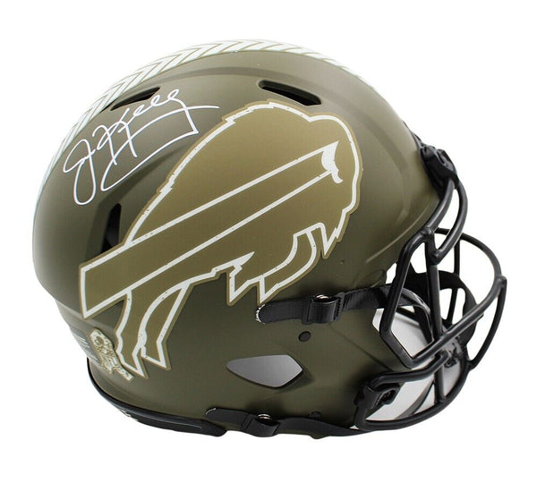 Jim Kelly Signed Buffalo Bills Speed Authentic Salute to Service NFL Helmet