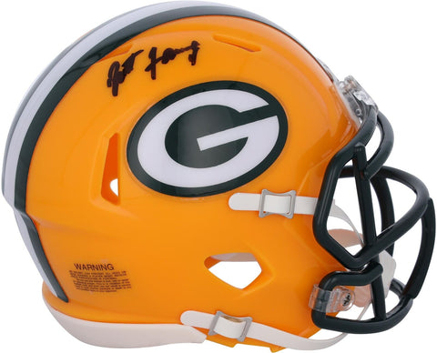 Brett Favre Green Bay Packers Autographed Riddell Speed Mini Helmet