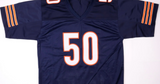 Mike Singletary Signed Chicago Bears Career Stat Highlight Jersey Beckett HOF 98