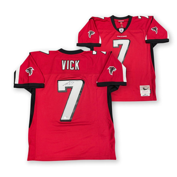 Michael Vick Autographed Atlanta Falcons Mitchell & Ness Football Jersey Beckett