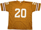 TEXAS LONGHORNS EARL CAMPBELL AUTOGRAPHED ORANGE JERSEY BECKETT BAS QR 229044