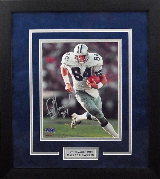 JAY NOVACEK AUTOGRAPHED DALLAS COWBOYS 8x10 FRAMED PHOTO COA