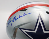 Roger Staubach autographed Pro Speed Cowboys Helmet Inscribed "HOF 85"