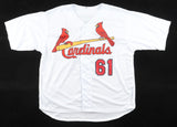 Riley O'Brien Signed St. Louis Cardinals Jersey (Wilder Side of Sports) Closer