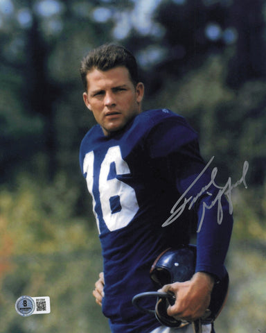 Frank Gifford Autographed 8x10 Photo New York Giants Beckett BAS QR #BS12994