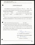 Biggie Munn HOF Michigan State Head Coach Signed/Auto Contract JSA BA199669