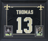 Saints Michael Thomas Authentic Signed Black Framed Jersey JSA Witness