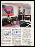 Hakeen Olajuwon Autographed 8x11 Magazine Page Photo Rockets Beckett QR #BS36786