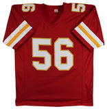 George Karlaftis Authentic Signed Red Pro Style Jersey Autographed BAS Witnessed