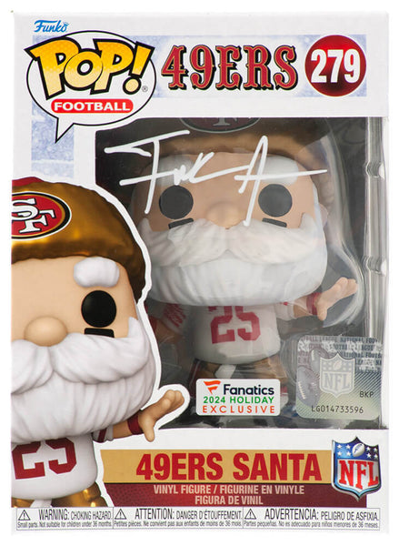 Frank Gore Signed San Francisco 49ers SANTA Funko Pop Doll #279 (SCHWARTZ COA)