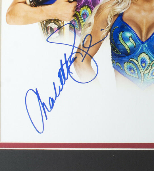 charlotte flair football helmet Charlotte Flair Signed Framed 11x14 WWE Collage Photo BAS – Super Sports Center