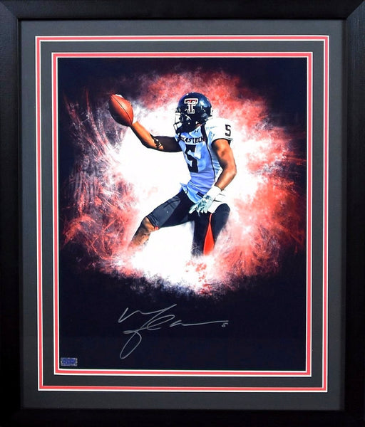 MICHAEL CRABTREE SIGNED TEXAS TECH RED RAIDERS 16x20 FRAMED PHOTO COA