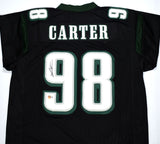 Jalen Carter Autographed Black Pro Style Jersey- Beckett W Hologram *Black