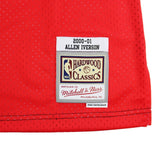 Allen Iverson Signed 76ers Mitchell & Ness Split Swingman 00-01 Red/Black Jersey