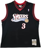 76ERS ALLEN IVERSON AUTOGRAPHED MITCHELL & NESS 2000-01 JERSEY 2X BECKETT 245734