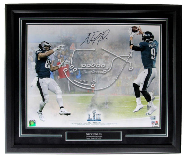 Nick Foles Signed/Auto & Framed 16x20 Photo Eagles Philly Special Fanatics 13398