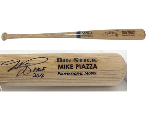 Mike Piazza Signed Rawlings Pro Game Model Bat Mets HOF 2016 Auto Fanatics COA