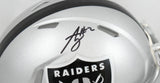 Ashton Jeanty Autographed Las Vegas Raiders Speed Mini Helmet - Beckett W Holo