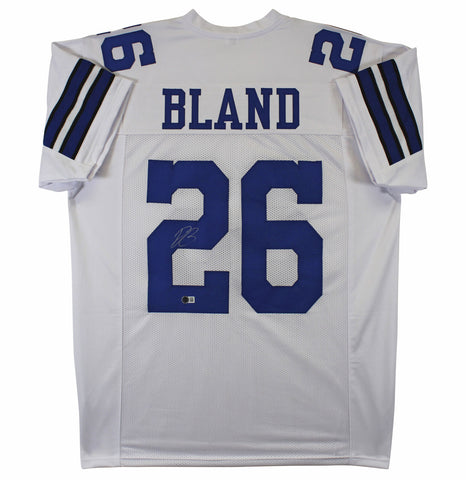 Daron Bland Authentic Signed White Pro Style Jersey Autographed BAS Witnessed