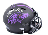 Kyle Hamilton Autographed Baltimore Ravens Eclipse Speed Mini Helmet-Beckett W