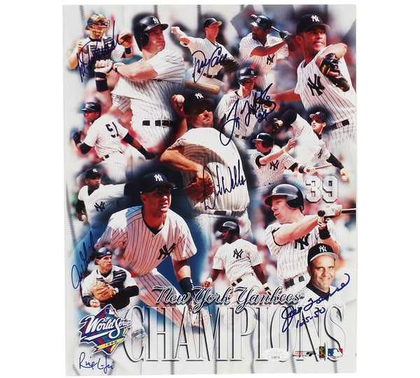 Multi-Signed New York Yankees Unframed 11x14 MLB Photo - Joe Torre, Jorge Posada