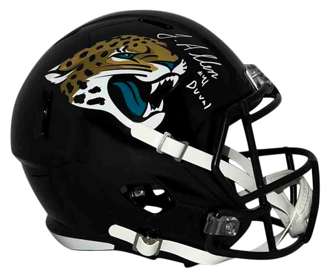 JOSH ALLEN SIGNED JACKSONVILLE JAGUARS FULL SIZE SPEED HELMET W/ DUVAL